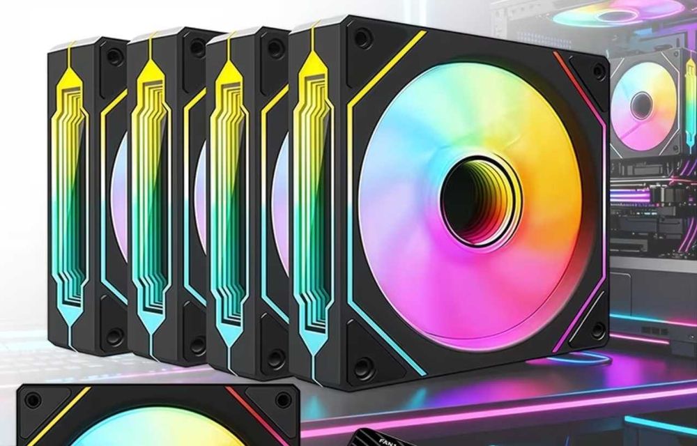 RGB вентилатори - 3 броя - 120мм Prism 4 pro
