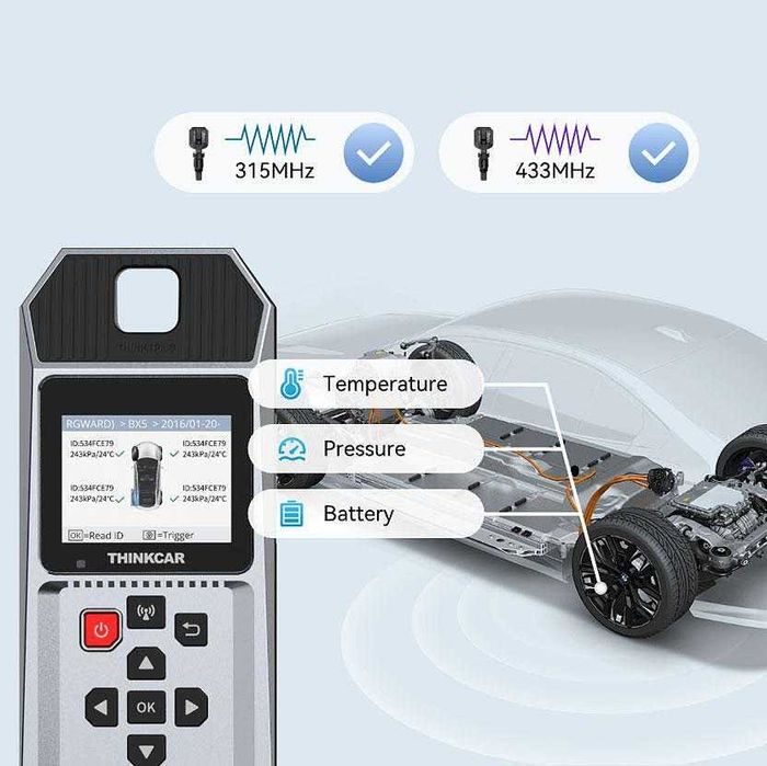 ThinkCar VENU 90 - интелигентен TPMS програматор за обучаване на TPMS