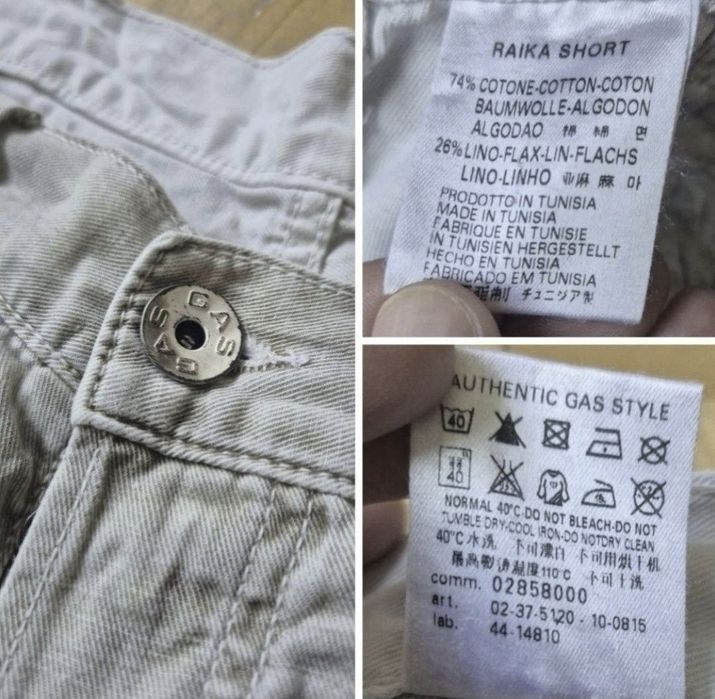 Pantaloni Scurți / Blugi GAS, Bărbătești - Stil Urban Distressed - W30