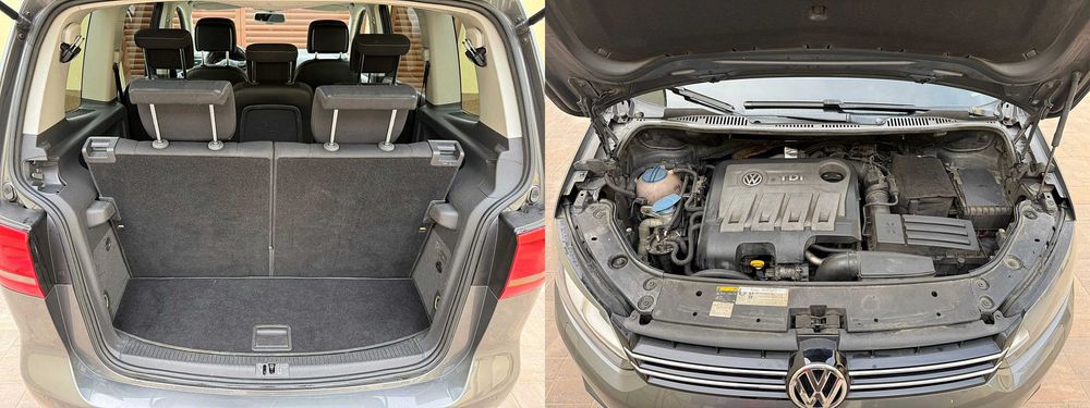VW TOURAN CUP - 7 LOCURI 06/2014 1.6 TDI 6+1 Trepte EURO 5 Import recent, multe dotari, culoare deosebita