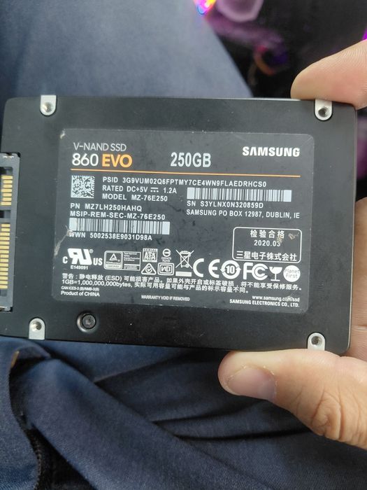 Ssd 860evo 250gb