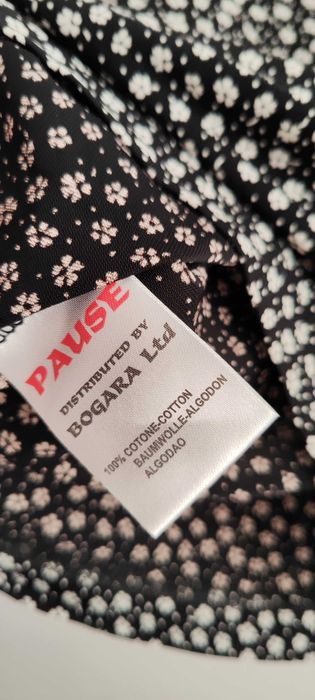 Нов памучен потник Pause Jeans (с етикет) - черен