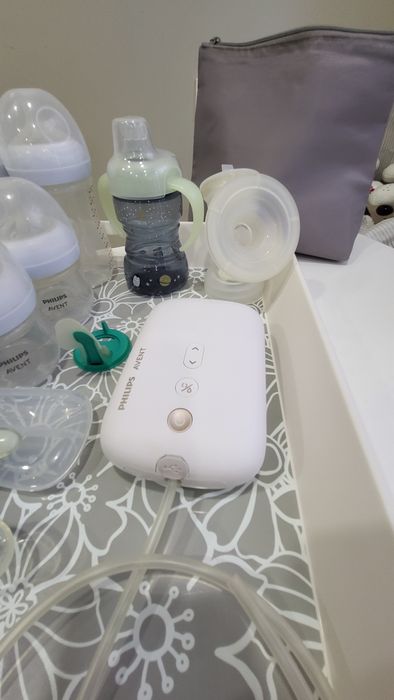 Сет новородено помпа Philips Avent шишета лигавници лъжици купа силикон