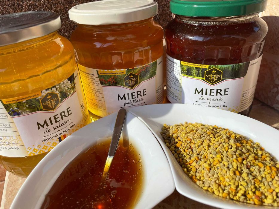 Miere naturală - salcâm, mană și polifloră