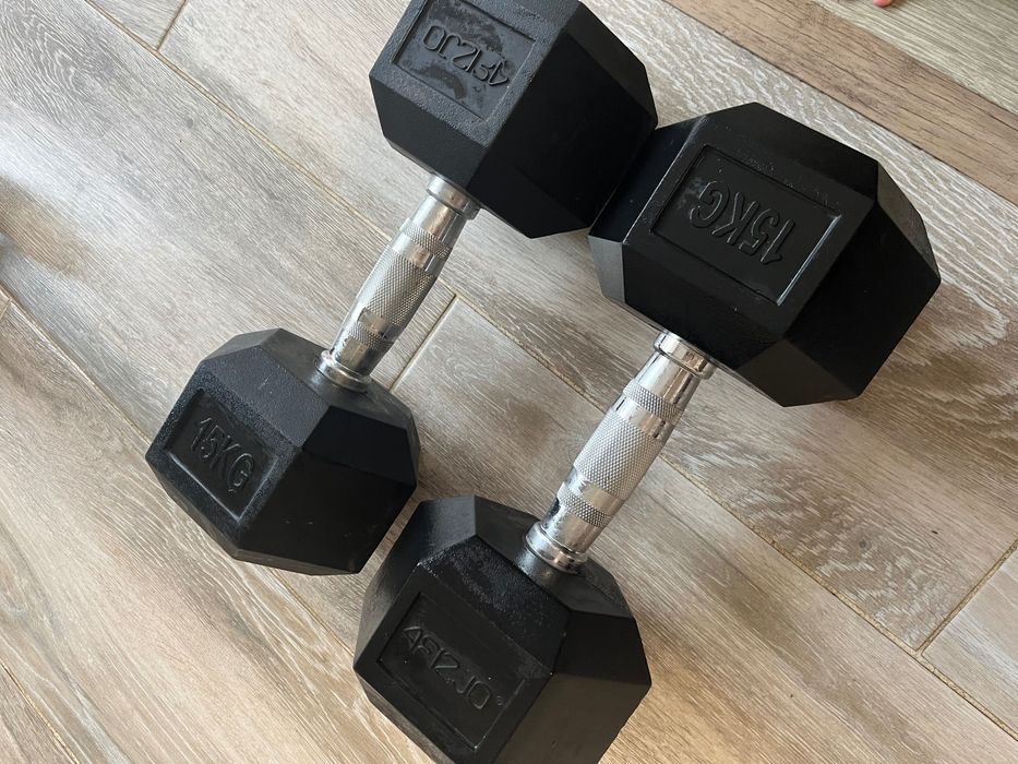 Set 2 gantere 15 kg fiecare