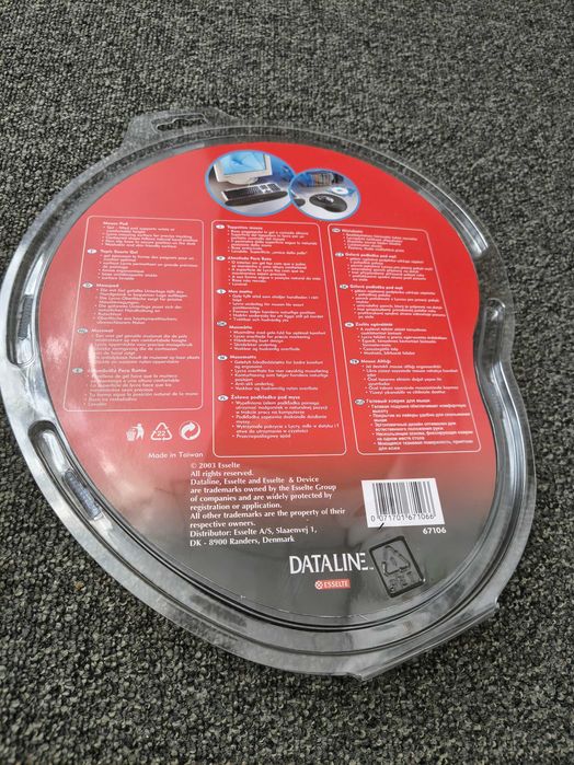 Mouse pad și hand rest cu gel, negru, marca Dataline. Nou!