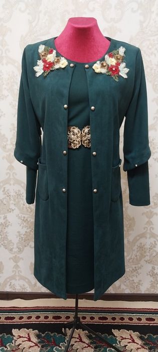 Женское платье с кардиганом