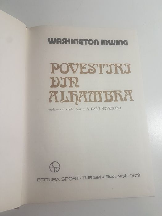 Povestiri din Alhambra, W. Irving