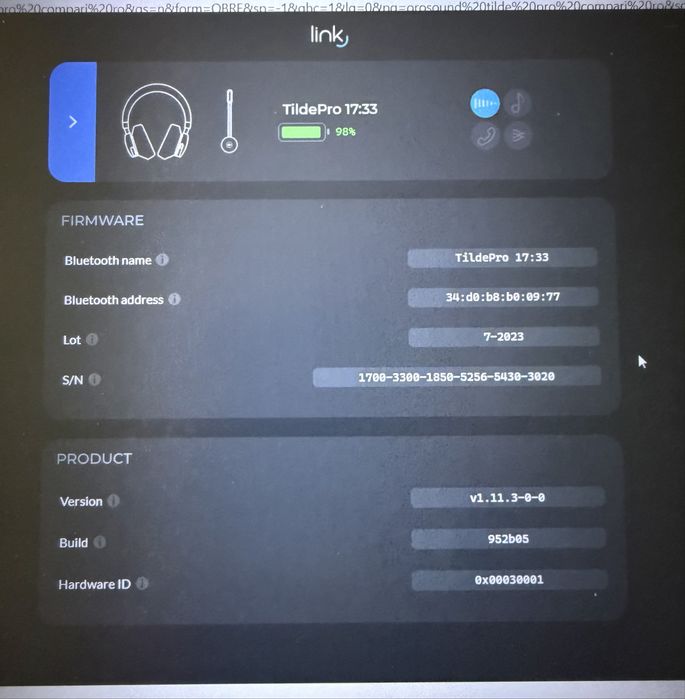 Casti office Orosound Tilde Pro