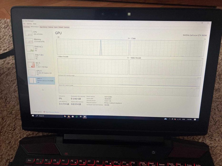 Laptop Lenovo Y700