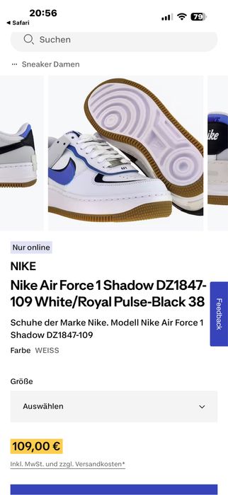 Маратонки nike 38