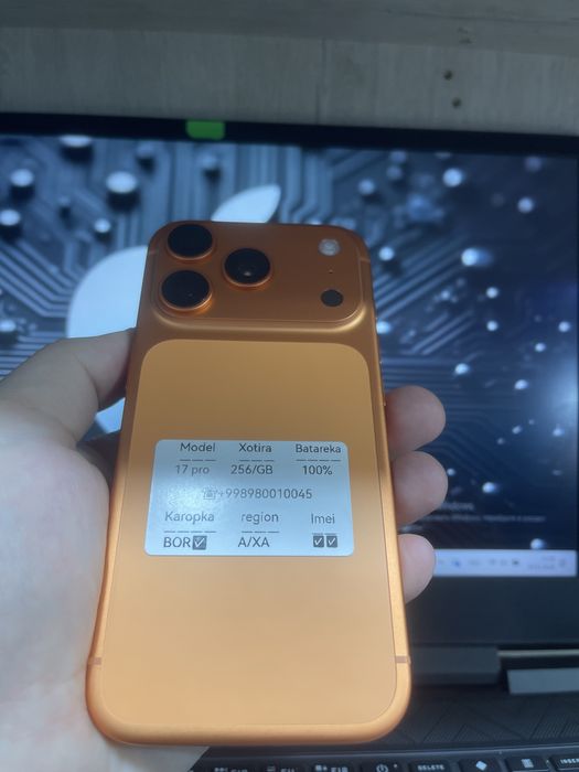 Iphone 17 pro 256 gb e-sim +e-sim karobka dokument bor 82 sik