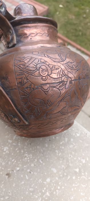 Ceainic vechi din Cupru