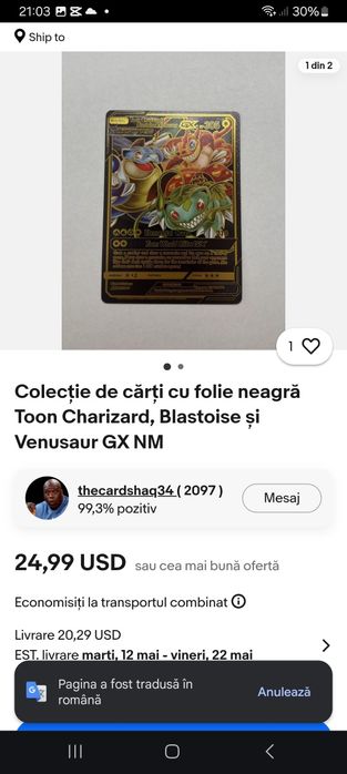 Carduri pokemon 100% originale