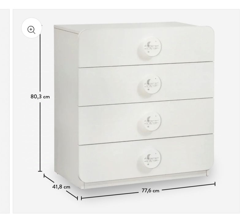 Детски скрин Baby Cotton В ОТЛИЧНО СЪСТОЯНИЕ!!!
Широчина: 77 см