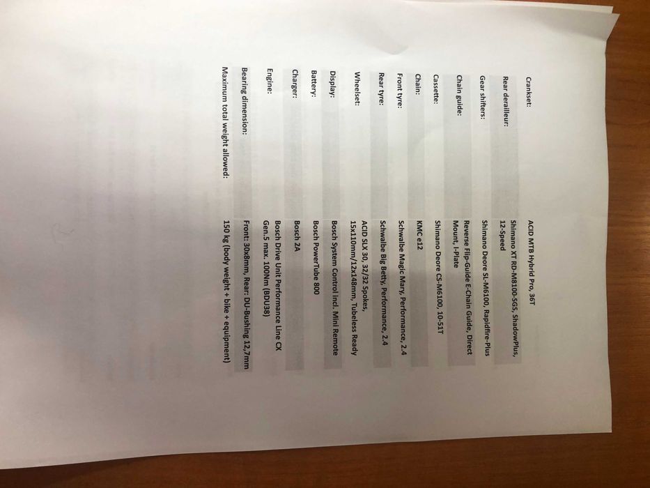 Bicicleta electrica Cube One 77 HPC Race 800 marimea S- 3.500€-noua ...