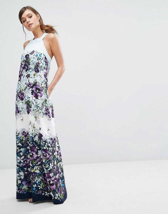 Rochie lunga floral print Ted Baker