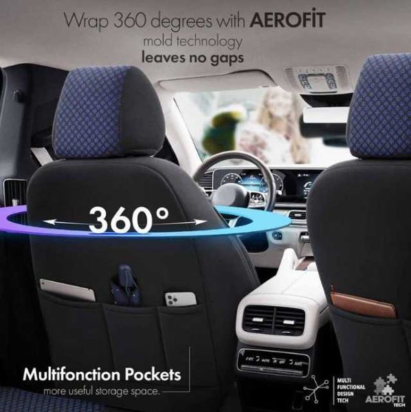 Тапицерия за седалки Otom Sport Plus PLS104 (черно/синьо)