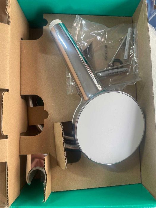 Set de duș Hansgrohe Crometta cu furtun de duș, alb, 26691400 [Clasa energetică A]