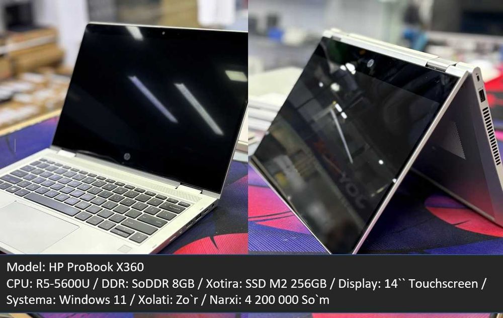 Noutbuklar Optom BU HP, Asus, Lenovo, Acer, MSI, Dell, Surface...