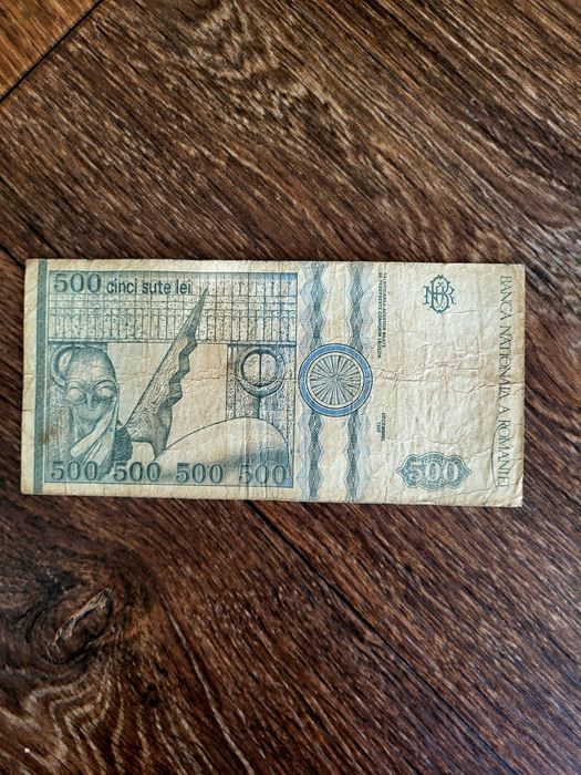 Bancnotă veche 500 lei - "Constantin Brâncuși"