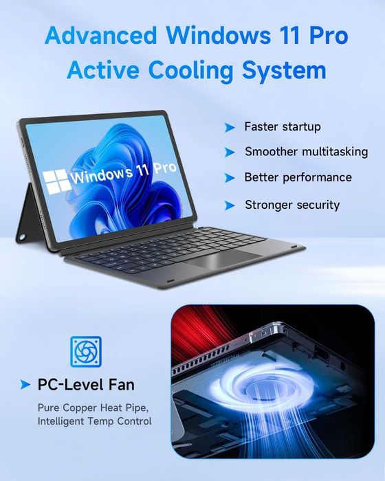 Лаптоп и таблет 2-в-1 BNCF 11 инча 12GB RAM 512GB SSD (Нов)