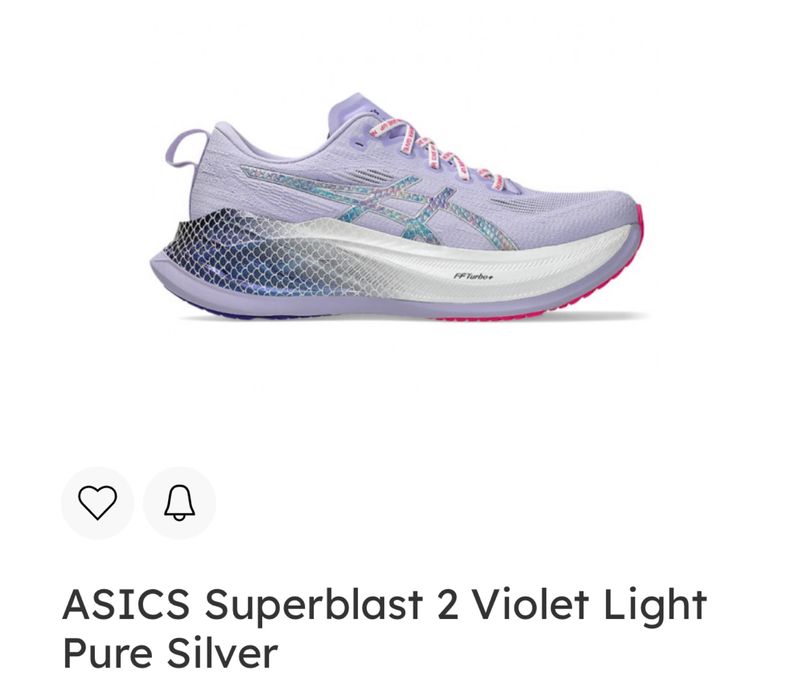 Asics superblast violet light 43,5