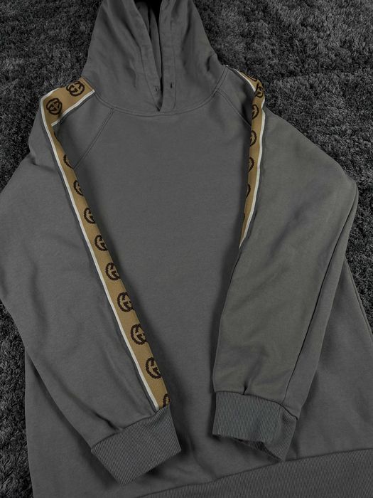 Gucci Made In Italy Reflective Interlocking Hoodie Мъжко Горнище