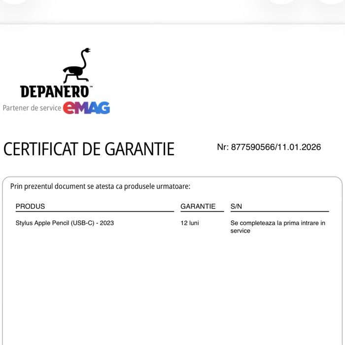 iPad Mini 7 + Apple Pencil + Husă Originală, garanție până in 01.2028