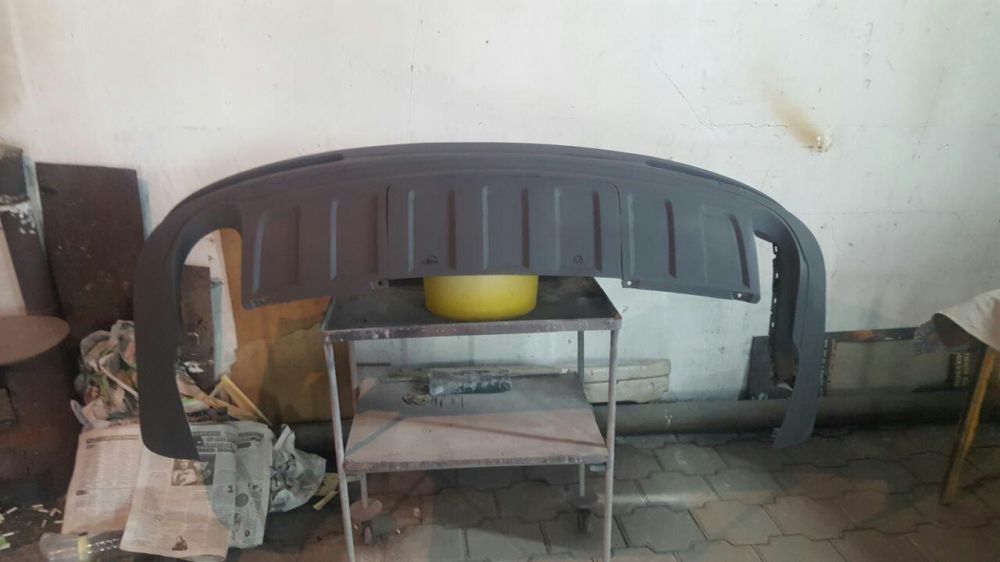 Задний бампер на ауди Q7