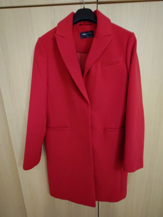 Палто M & S малинов цвят
