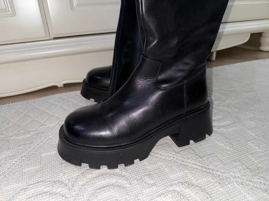 Продам сапоги-ботфорты р.40 б/у
