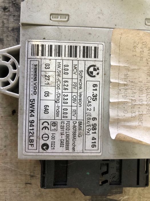 Kit calculator pornire ECU CAS DDE BMW seria 5 E60 E61 525D 530D M57N