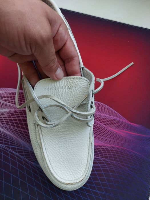 De vânzare pantofi albi din piele Tommy Hilfiger Disney