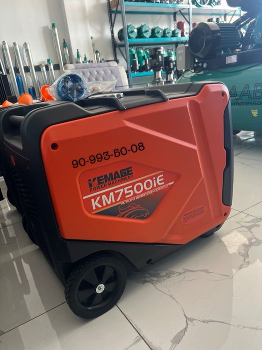 Безшумный инверторли генератор 5 кВт SAAB движок