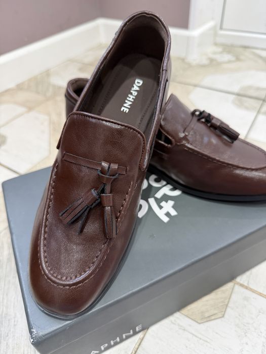 Лоферы коричневые новые