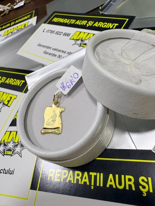 Pandantiv aur 14k  0,79 Gr (ctg)
