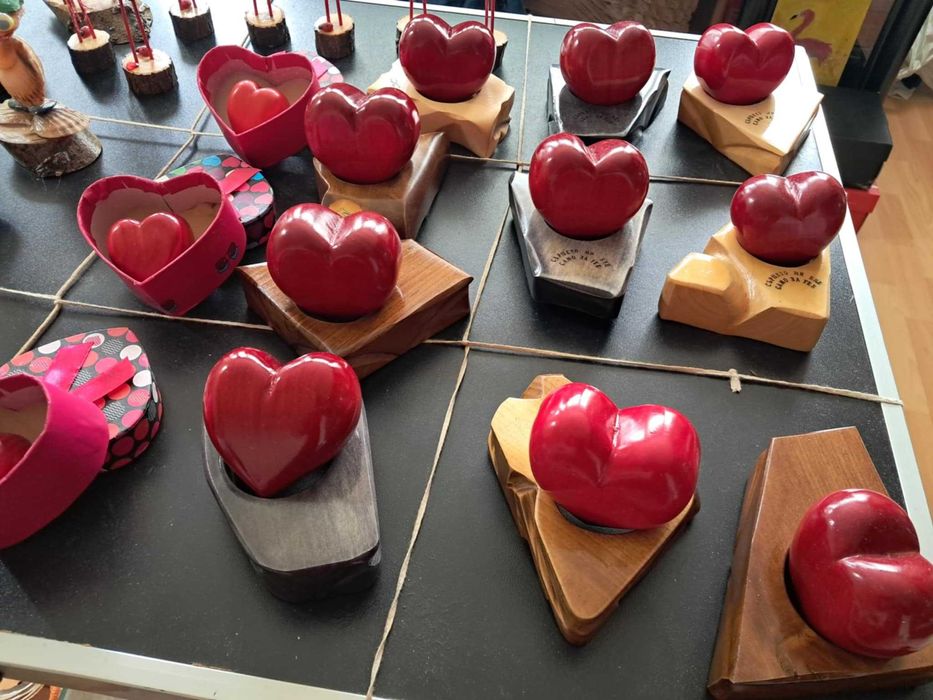 Подарък за Св.Валентин, жаби, щъркели(ръчна изработка)