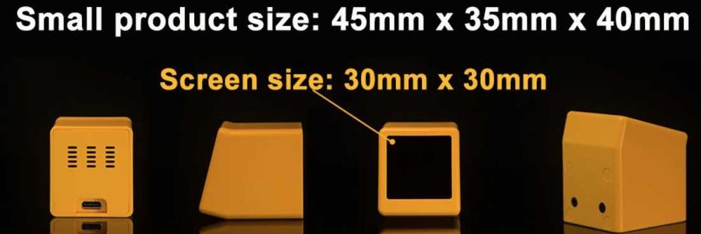 Mini statie meteo WiFI IoT display 2.8x2.8 cm AccuWeather smart