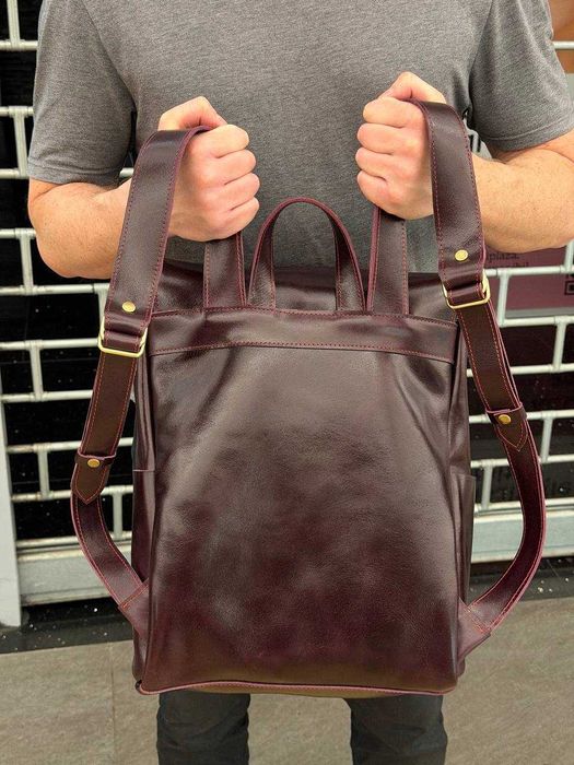 Rucsac din piele naturală. Rucsac pentru laptop. Laptop backpack