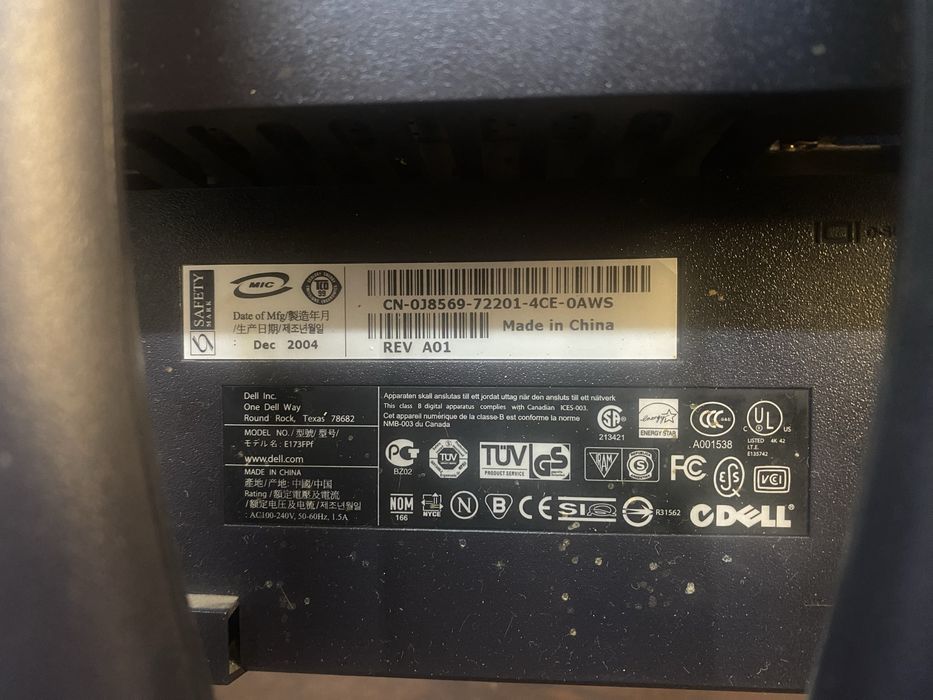 Монитор 17" Dell E173FP