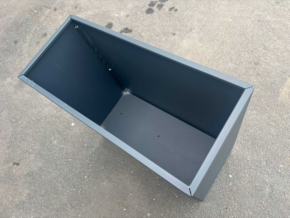 Jardiniere ghivece dreptunghiulare reglabile din tabla H 80 cm