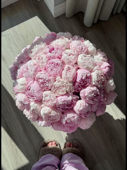 Пионы букет/корзина АСТАНА