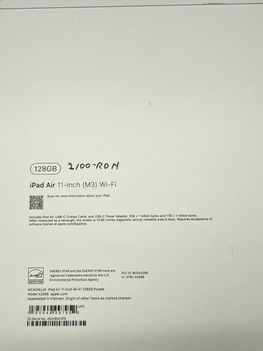 iPad Air 11-inch (M3) Wi-Fi