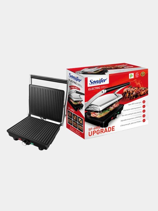 Электрический гриль Sendvich Lavash Gamburger Sonifer SF-6052 изгара