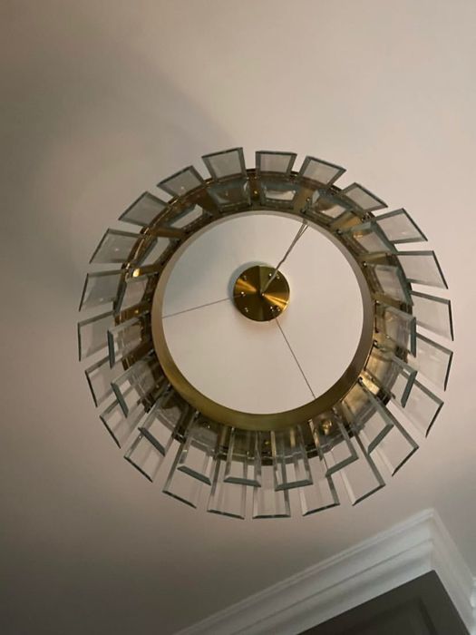 Люстры диодные в бронзе