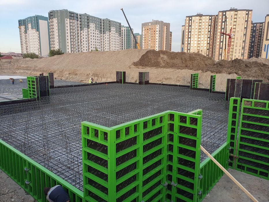 Опалубка, Крупнощит, мелкошит, колонна, ригел