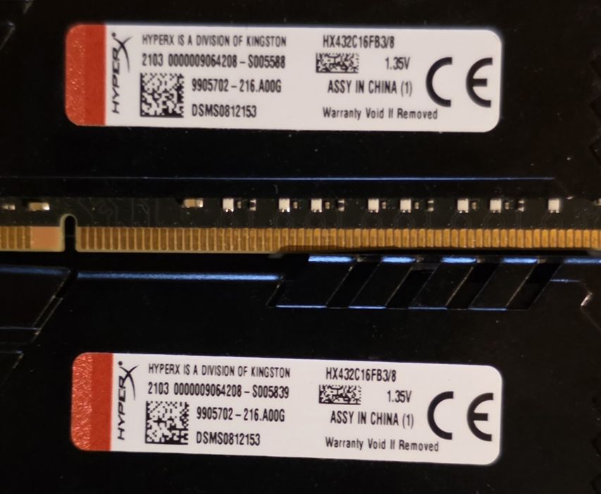 16GB RAM 3200MHz DDR4 Fury Hyper X