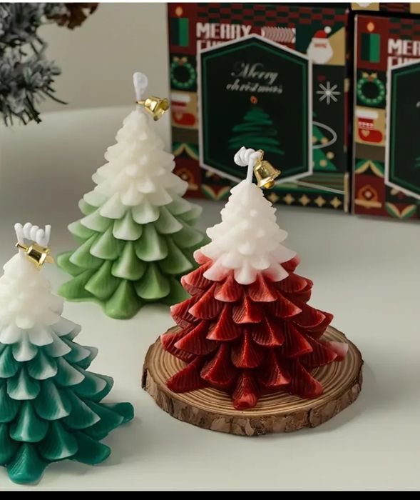 Декоративная свеча ёлочка