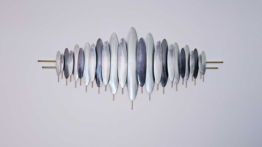 REDUCERE Ornament decorativ 3D argintiu 1.5mx67cm -TRANSPORT GRATUIT